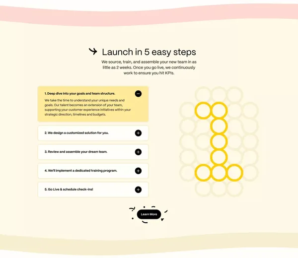 Hugo: Grow Faster with Outsourcing Excellence - Landing design inspiration