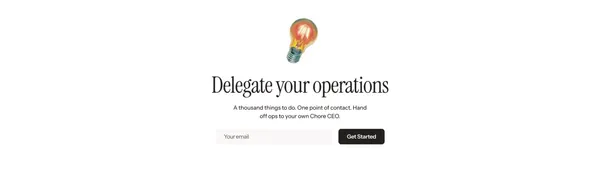 Chore | Free yourself from Admin - Landing design inspiration