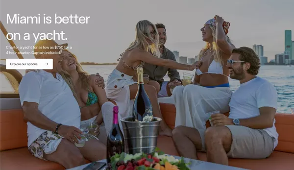 TopTier Miami Rentals | Luxury Car Rentals & Yacht Charters - Landing design inspiration