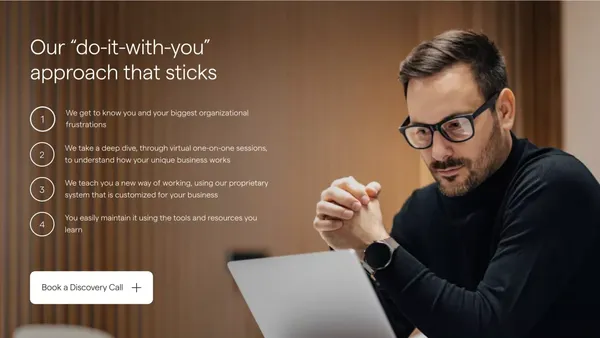 Workflow Optimization for Business | The Digital Organizer - Landing design inspiration