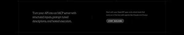 Generate MCP servers & SDKs from OpenAPI | Speakeasy - Landing design inspiration