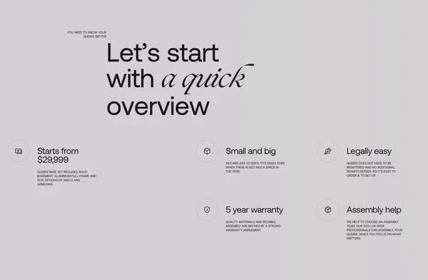 Qudrix - Landing design inspiration