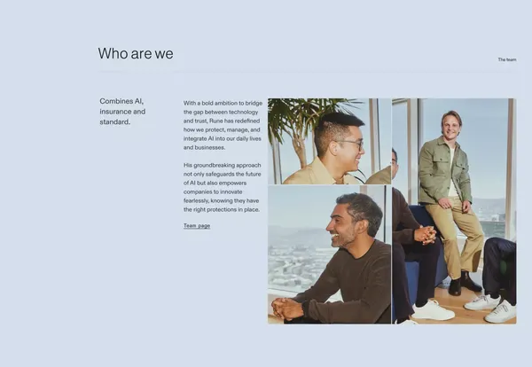 AIUC | AI agent standard & insurance - Landing design inspiration