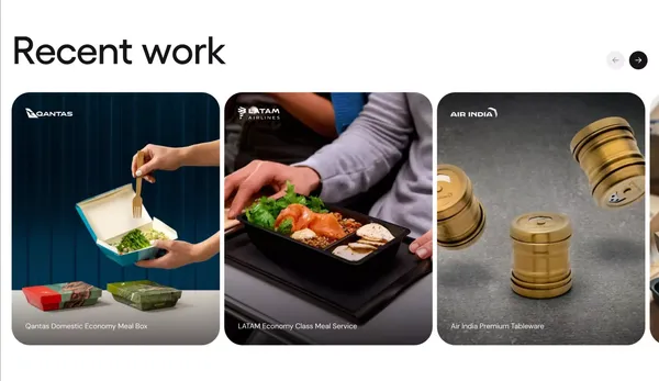 Global-c | Inflight food packaging - Landing design inspiration