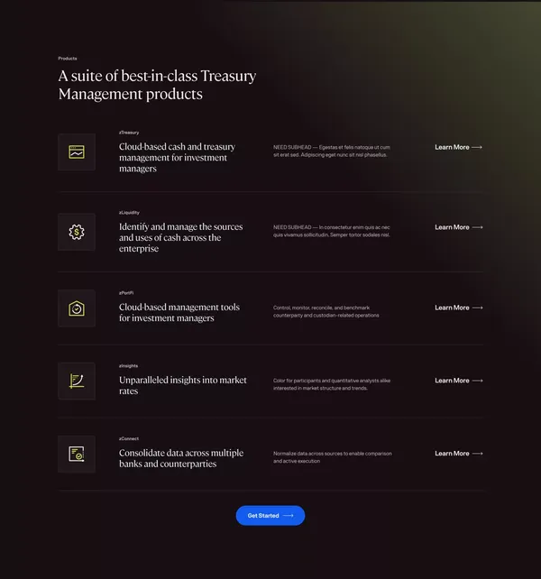 Hazeltree | Treasury and Liquidity Management Software - Landing design inspiration