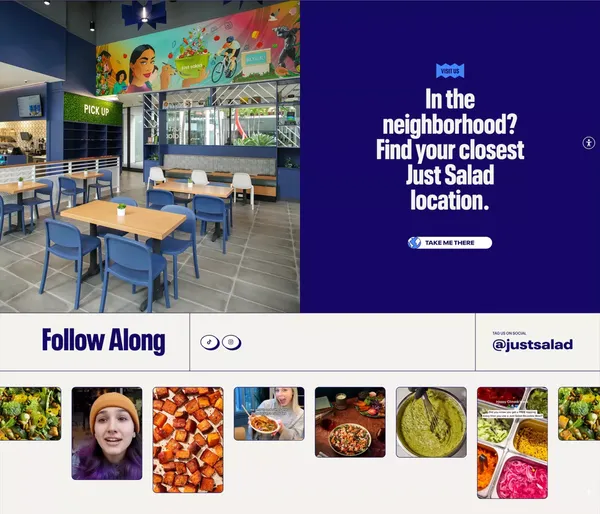 Salad Near Me | Just Salad - Landing design inspiration