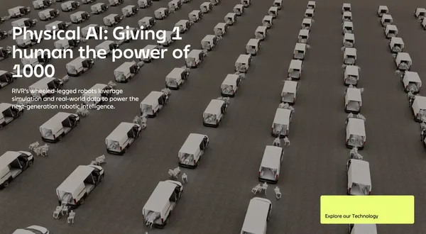 RIVR - Landing design inspiration