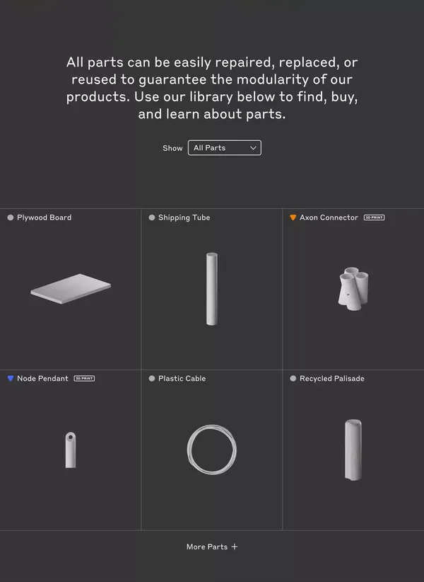 1×1 Systems - Landing design inspiration