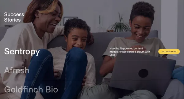Loka - Fast Product Launch & Market Impact from Apps to AI - Landing design inspiration
