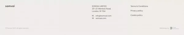 Somvai - Landing design inspiration