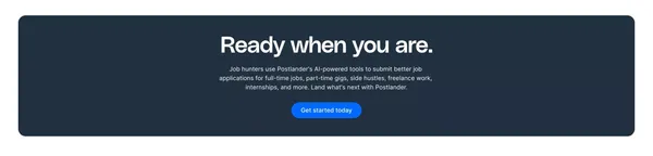 Postlander | AI Cover Letter Generator, Resume Keyword Checker - Landing design inspiration