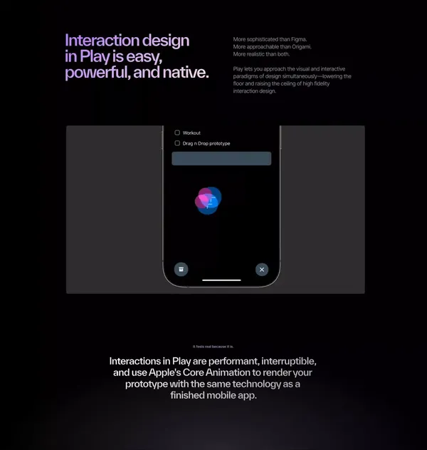 Play · Design mobile apps with the power of iOS & SwiftUI - Landing design inspiration
