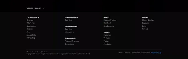 Procreate® – Sketch, Paint, Create. - Landing design inspiration