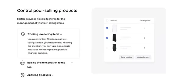 Online Visual Merchandising Interface | Sortler.com - Landing design inspiration