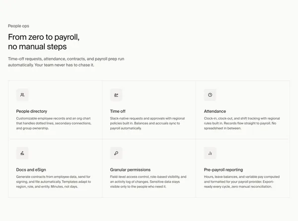 Taito.ai — Run people ops on autopilot - Landing design inspiration