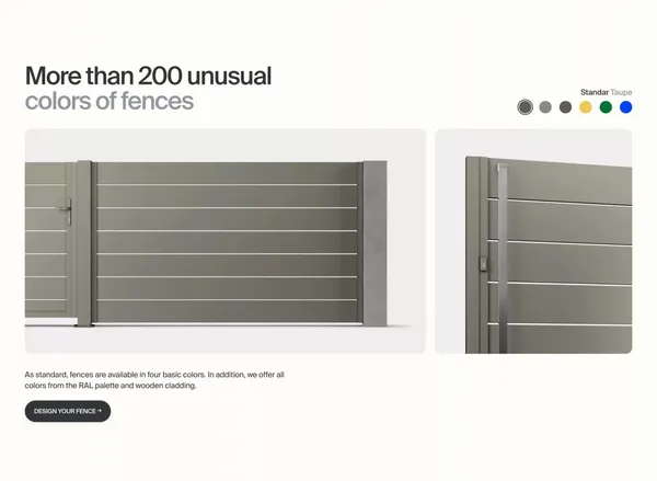 FENZ® | Nowoczesne Aluminiowe Ogrodzenia, Bramy, Furtki i Przęsła - Landing design inspiration