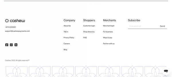 Shop now, pay later | cashew - Landing design inspiration