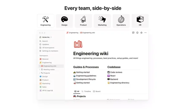 Your connected workspace for wiki, docs & projects | Notion - Landing design inspiration