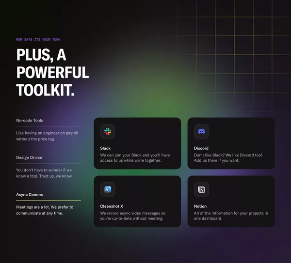 Goodtime — No-code design subscription - Landing design inspiration