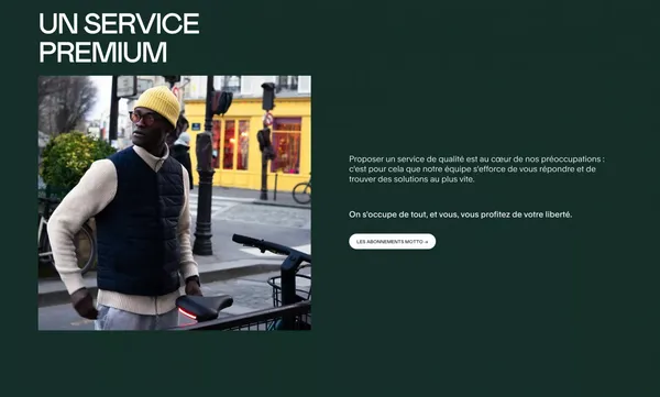 Motto - Accueil - Landing design inspiration