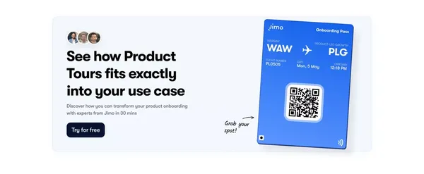 Craft Engaging Product Tour with our Onboarding Tool - Landing design inspiration