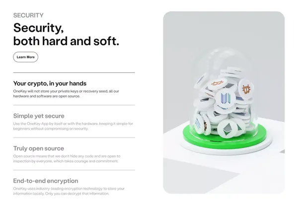 OneKey Wallet | All-in-one crypto wallet trusted by millions. - Landing design inspiration