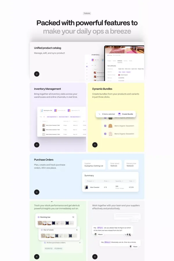 Genie - Scale your e-com backend ops, effortlessly. - Landing design inspiration