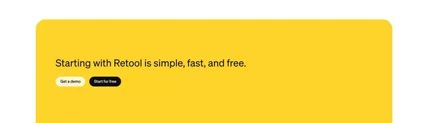 Retool | The fastest way to develop effective software. - Landing design inspiration