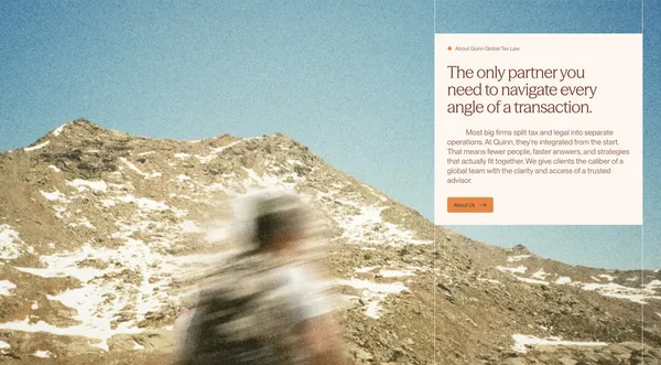 Quinn Global Tax Law | International Tax & Legal Advisory Firm - Landing design inspiration