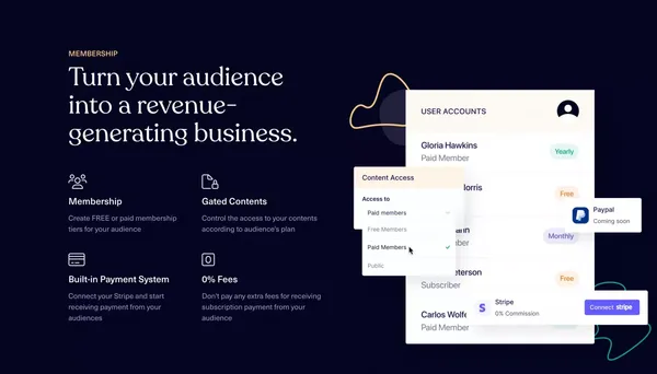 Simple, affordable, and flexible white-label CMS platform - Dorik - Landing design inspiration