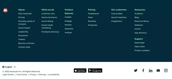 Social Media Marketing and Management Dashboard  - Hootsuite - Landing design inspiration