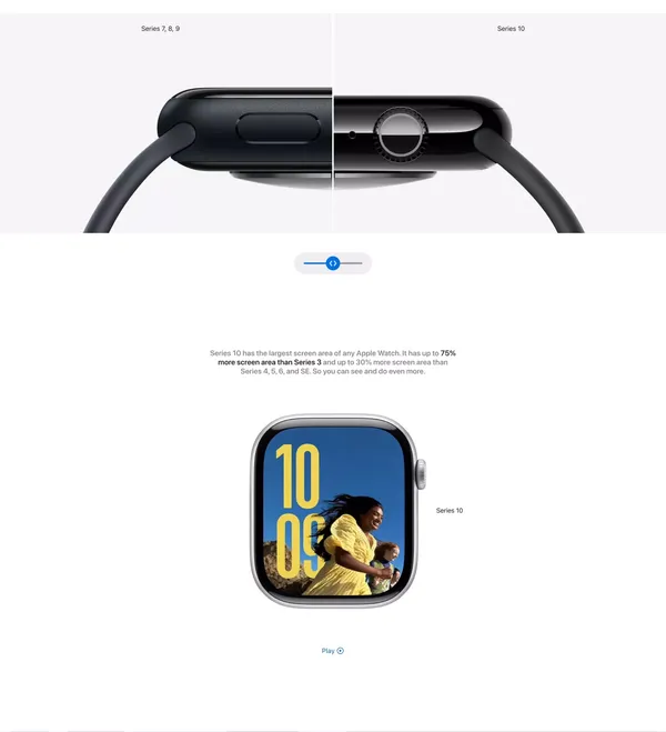 Apple Watch Series 10 - Apple - Landing design inspiration