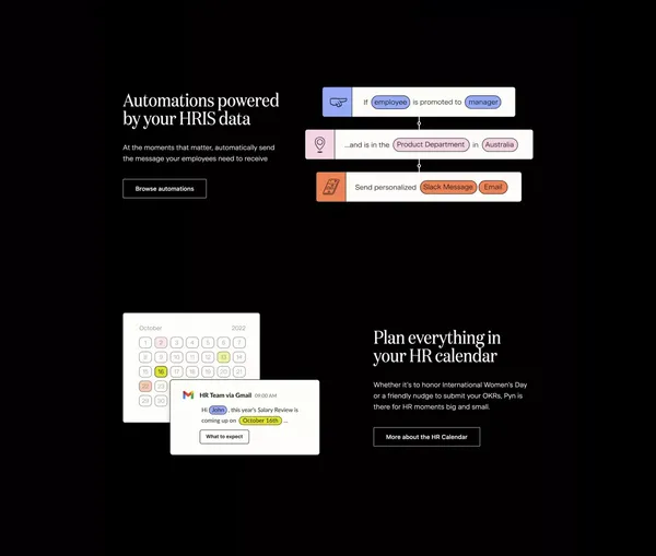 Pyn - Landing design inspiration