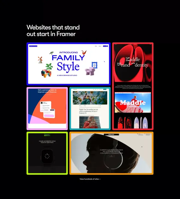 Framer: The website builder loved by designers - Landing design inspiration