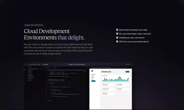 Coherence — The First Developer Experience Platform - Landing design inspiration