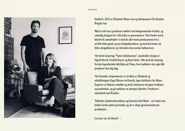 MATRE | Driven to shape our future design story - Landing design inspiration