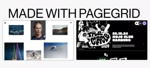 PAGEGRID – A flexible open source site builder - Landing design inspiration