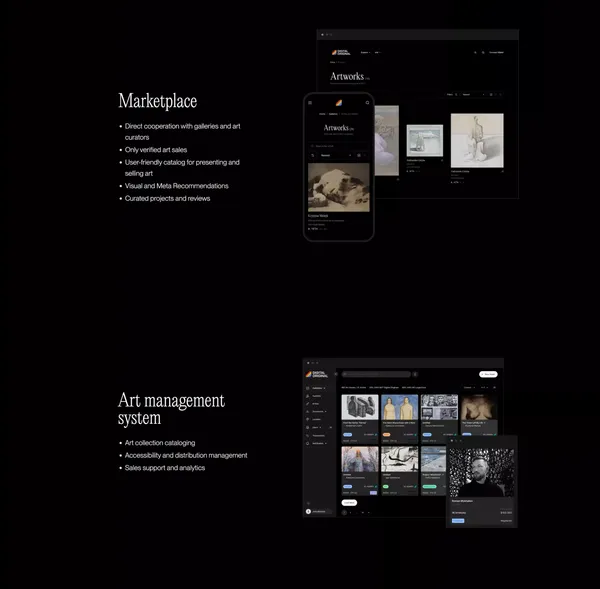 Digital Original™: The New Era of Art is Digital - Landing design inspiration