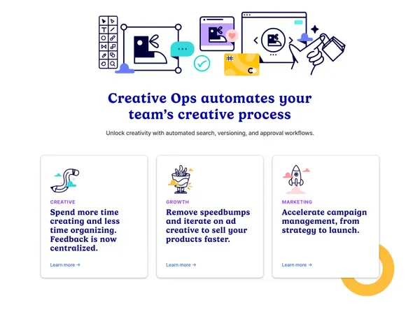 The Creative Operations system for Marketers | Air - Landing design inspiration