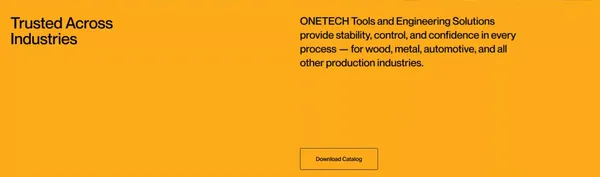 OneTech - Landing design inspiration