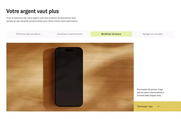 Cashbee — Les meilleurs placements, dans votre poche - Landing design inspiration