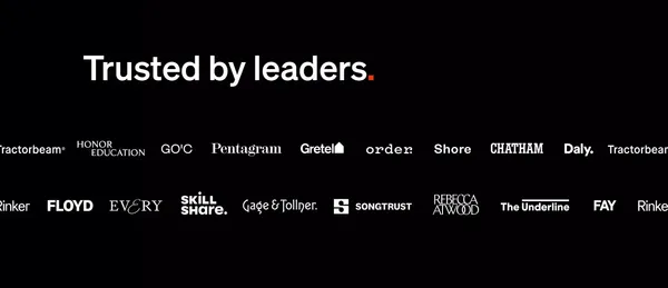 Standards • Design and publish advanced, precise online brand guidelines with no code. - Landing design inspiration