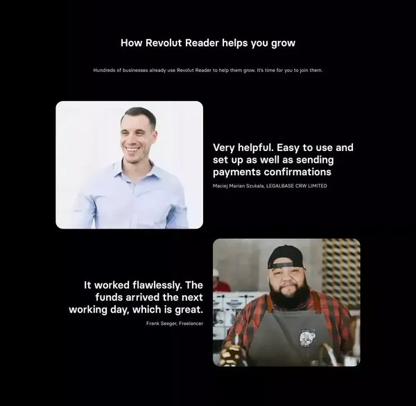 Revolut Reader | Revolut - Landing design inspiration