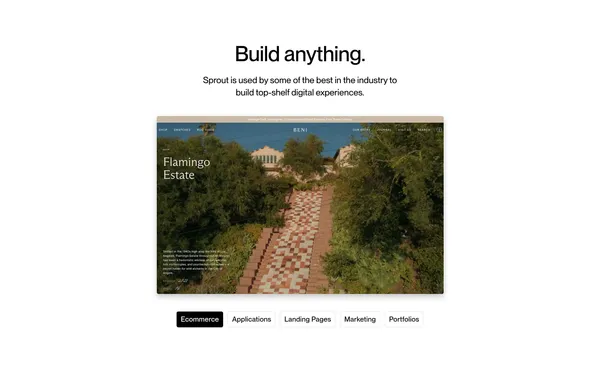 Sprout - Landing design inspiration
