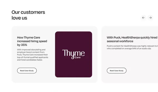 Puck - Find your People - Landing design inspiration