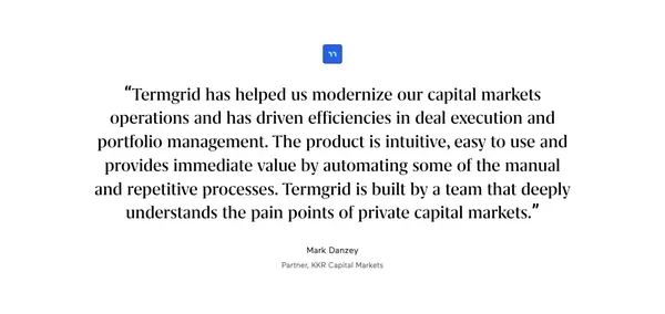 Termgrid - Debt Financing Simplified - Landing design inspiration