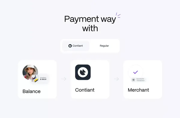 Contiant - Enjoy instant payments with Open Banking - Landing design inspiration