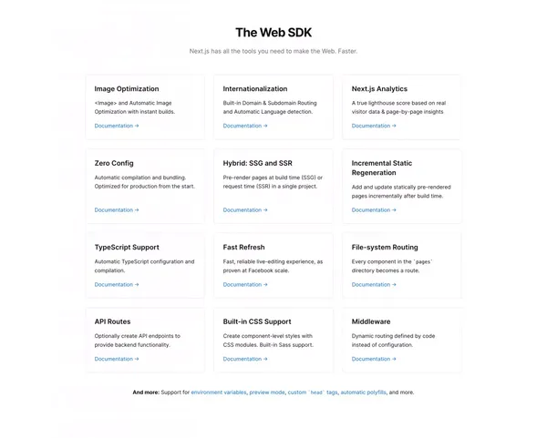 Next.js by Vercel - The React Framework - Landing design inspiration