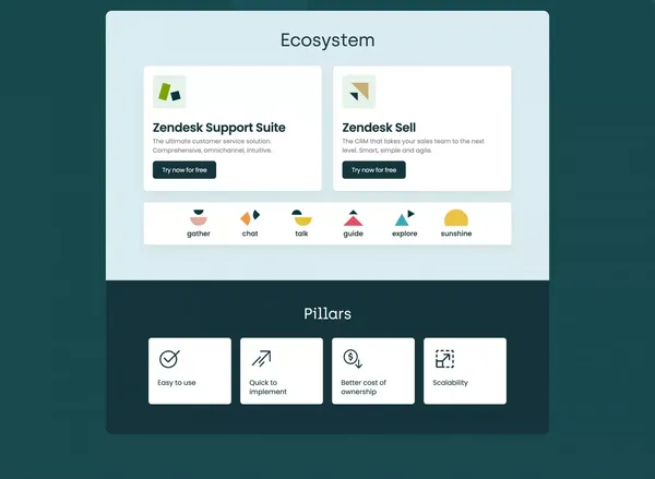 Zenital - Landing design inspiration