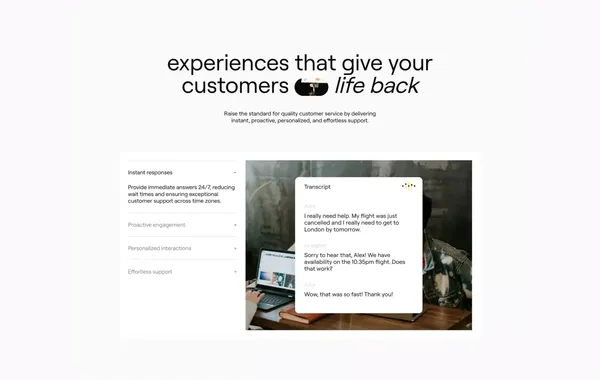 Ada CX - Landing design inspiration